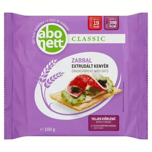 Abonett extrudált kenyér zabos 100g