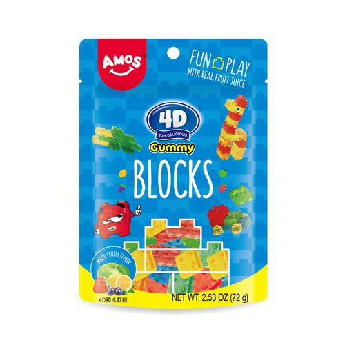Amos 4D Gummy Blocks 72g