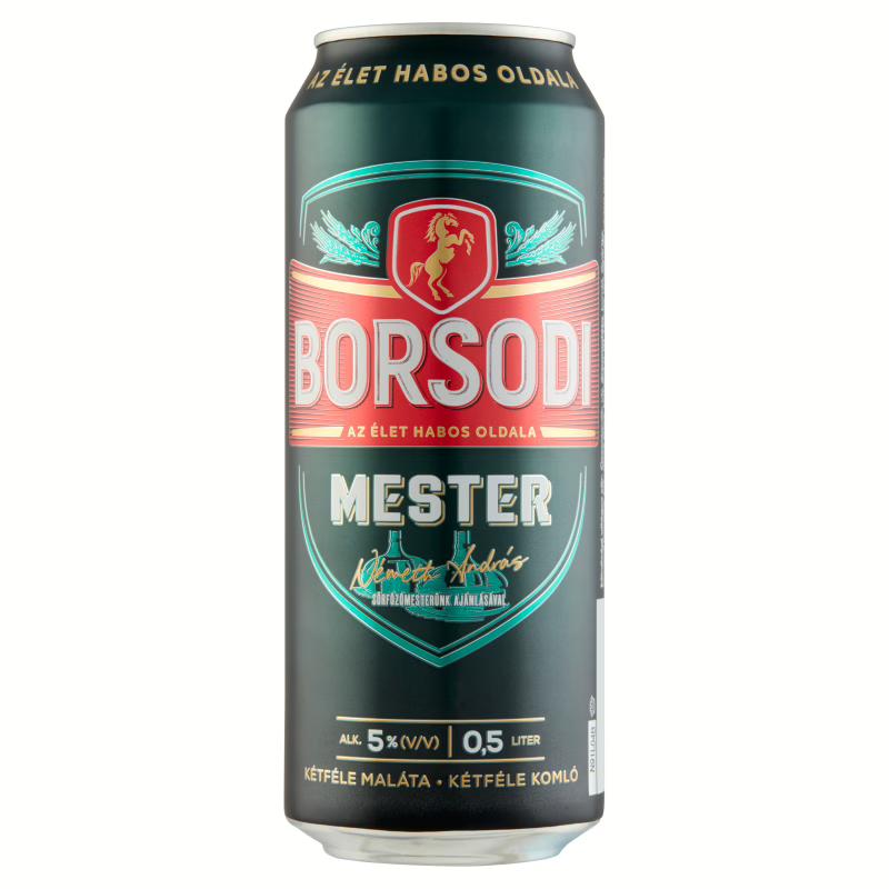 Borsodi Mester világos sör 5% 0.5l doboz