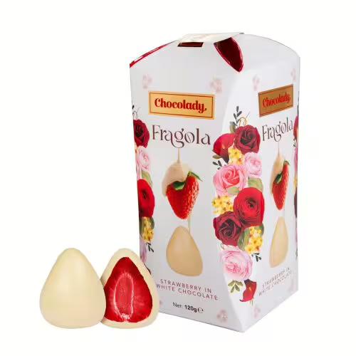 Chocolady Fragola fehércsokis eper 120g