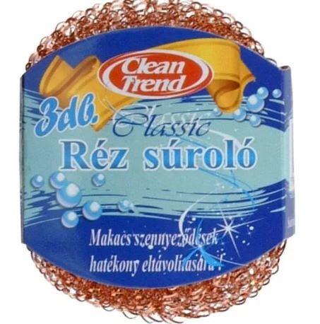 Clean Trend Réz súroló 3db