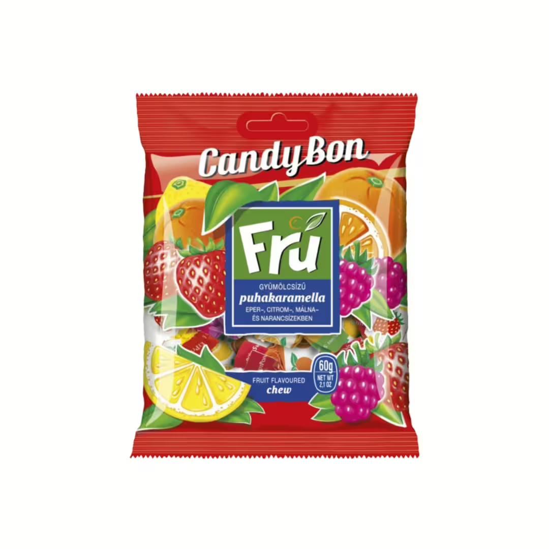 Fru gyümölcsízű puhakaramella 60g