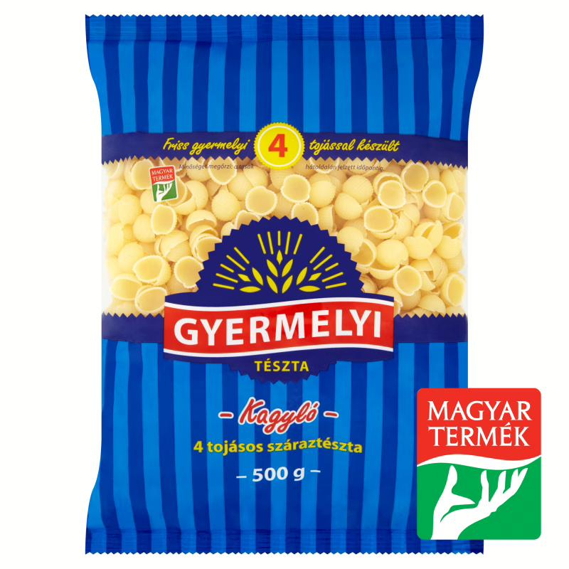 Gyermelyi kagyló száraztészta 500g