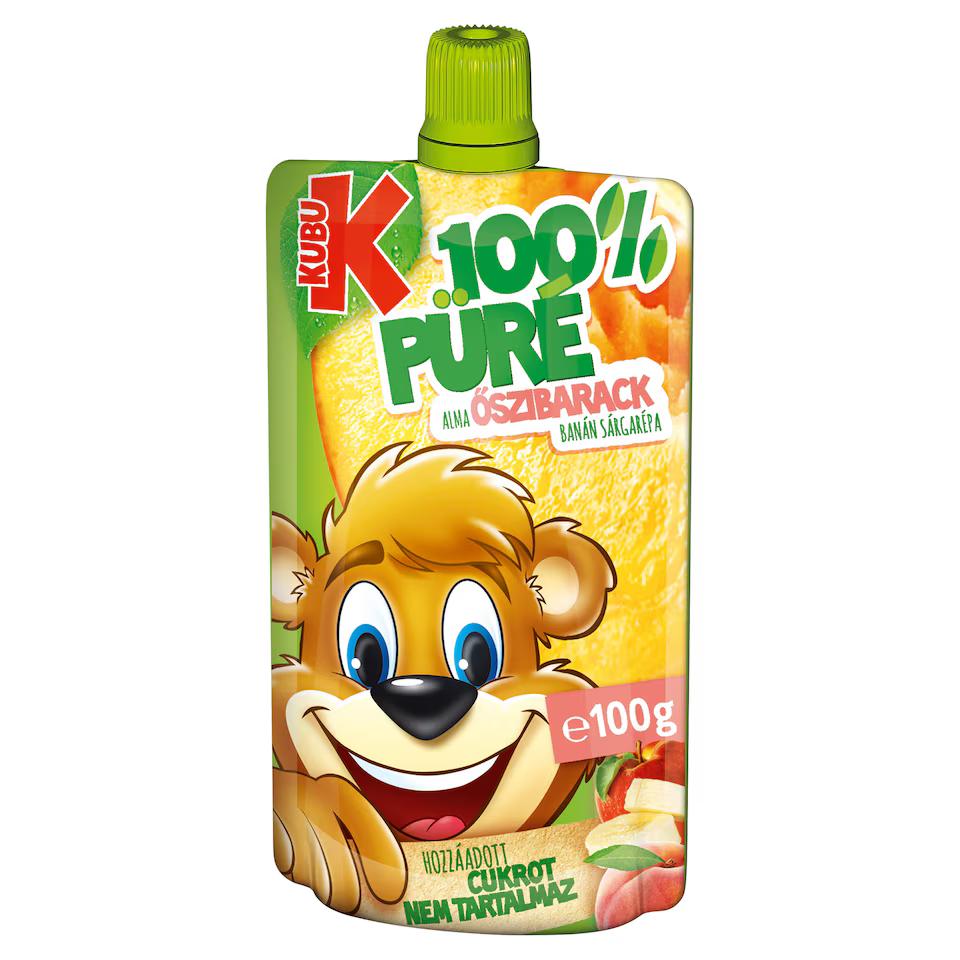 Kubu 100% püré Őszibarack 100ml