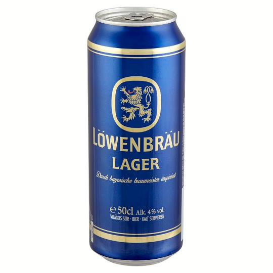 Löwenbrau világos sör 4% 0.5l doboz