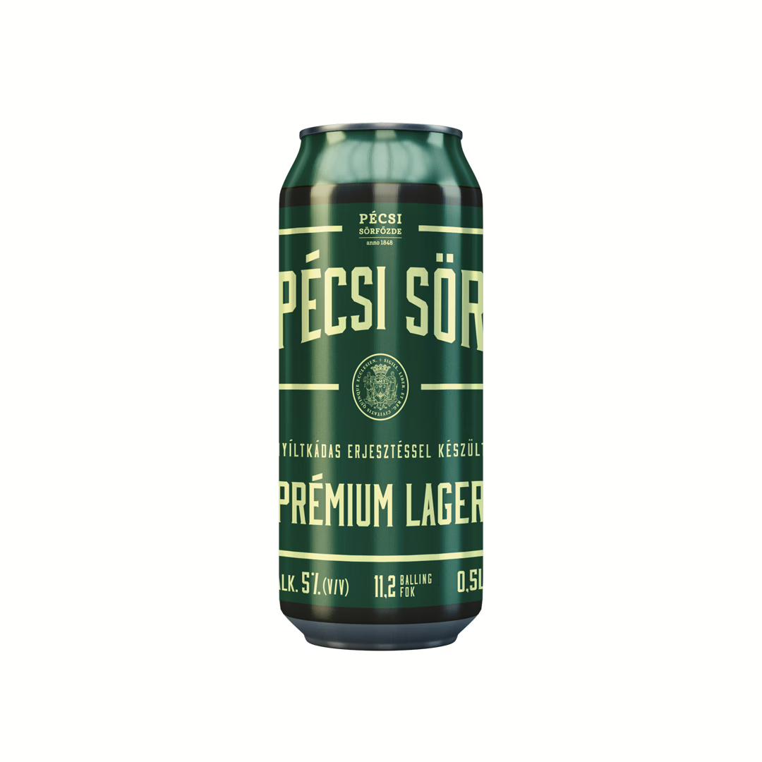 Pécsi Prémium Lager 0.5l doboz