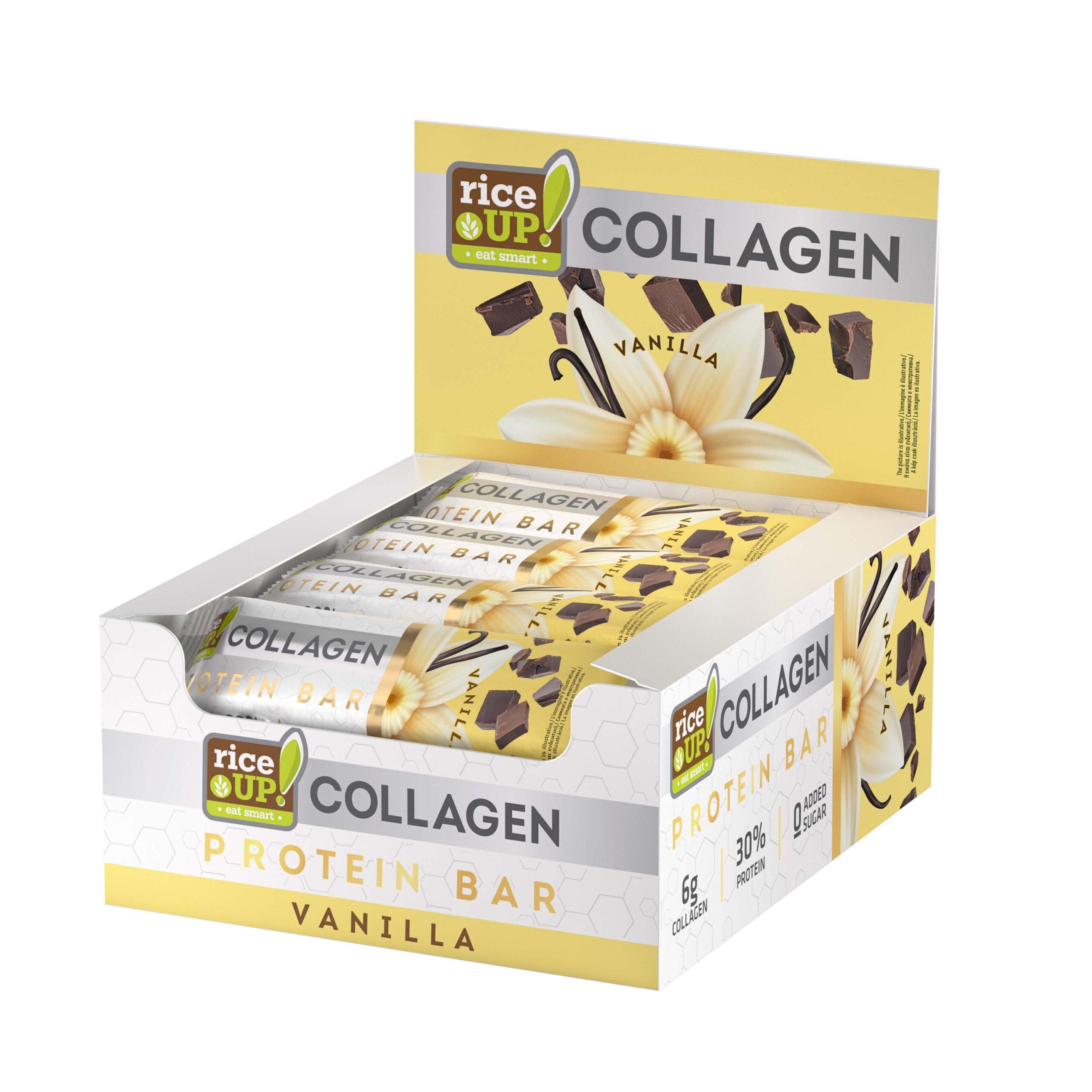 Rice Up Collagen Protein Bar Vanilla 50g