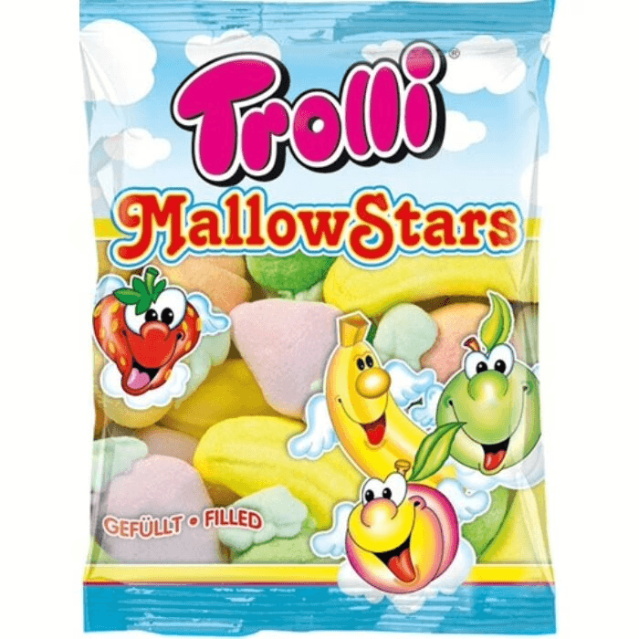 Trolli mallow star vegyes 150g