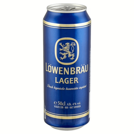 Löwenbrau világos sör 4% 0.5l doboz