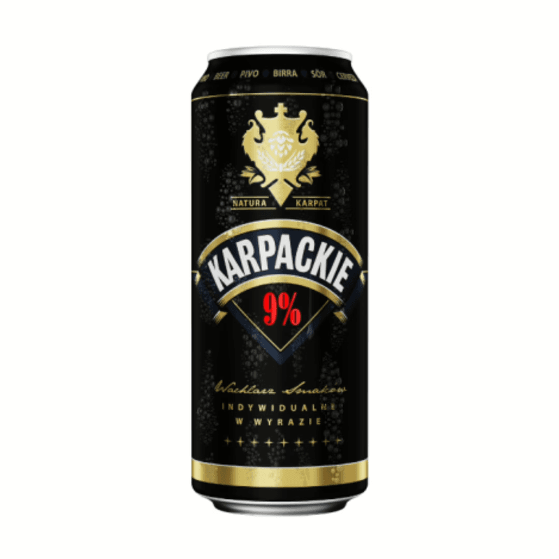 Karpackie világos sör 9% 0.5l doboz