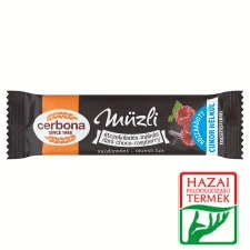 Cerbona müzliszelet étcsoki-málna 20g