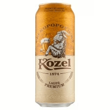 Kozel világos lager sör 4.6% 0.5l doboz