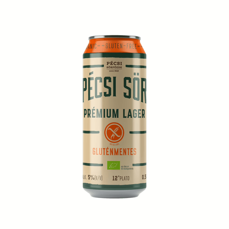 Pécsi Bio Gluténmentes Lager 0.5l doboz