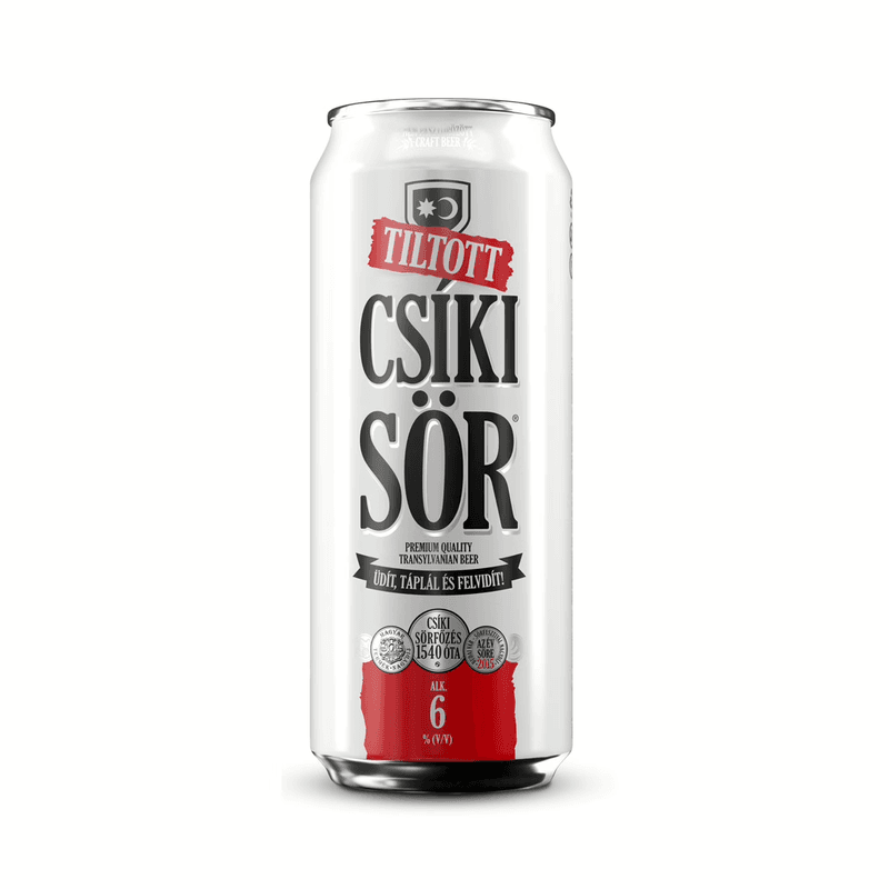 Csíki kézműves világos sör 6% 0.5l doboz