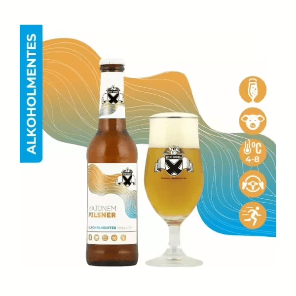 Szent András Majdnem Pilsner 0% 0.33l