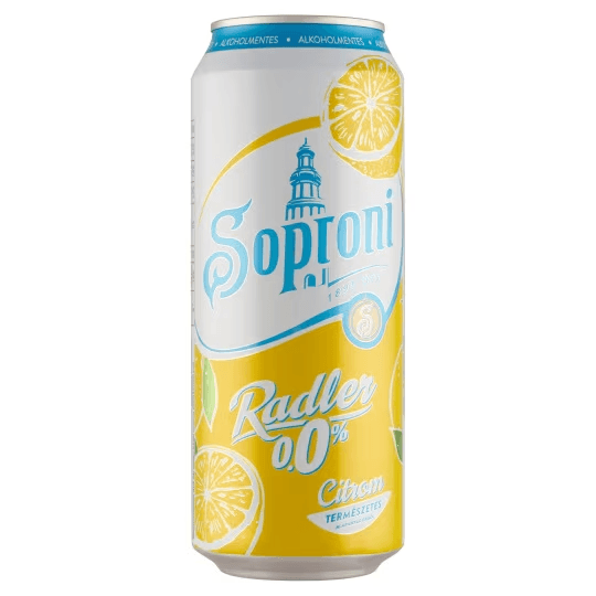 Soproni Radler Citrom 0% 0.5l