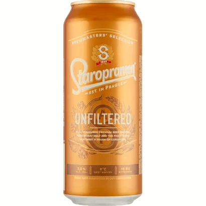 Staropramen Unfiltered 5% 0.5 doboz