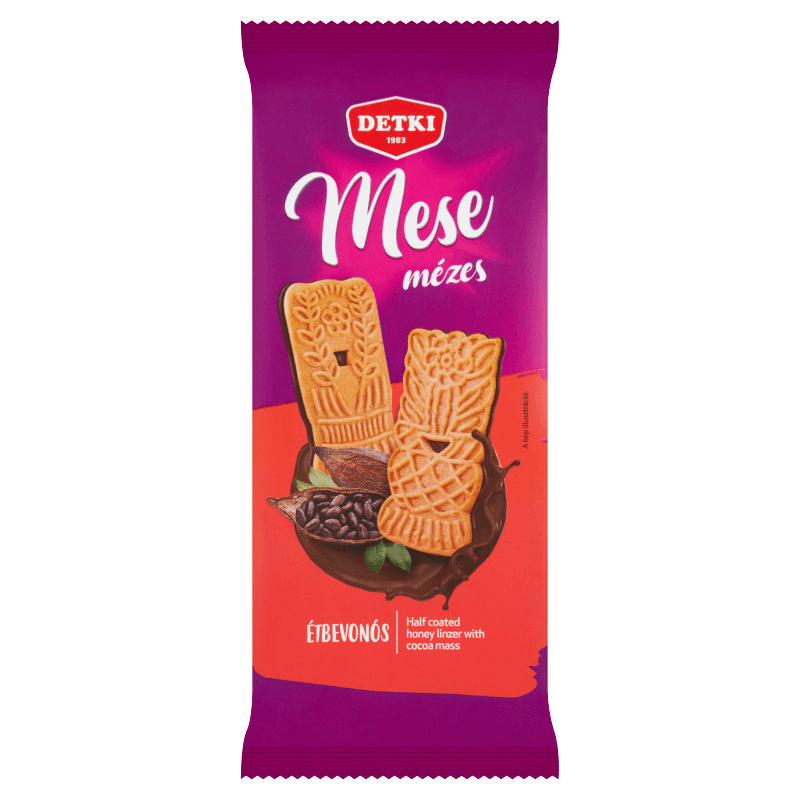 Detki Mese Mézes Linzer étcsokis 180g