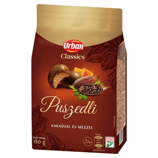 Urbán Puszedli kakaós, mézes 180g
