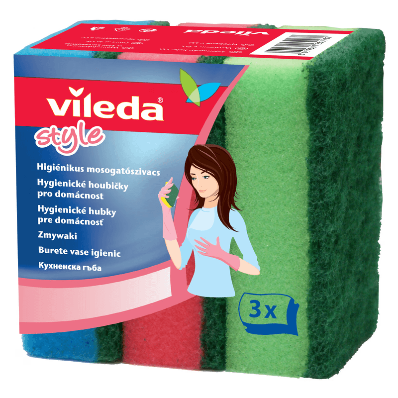 Vileda mosogatószivacs Rainbow 3db