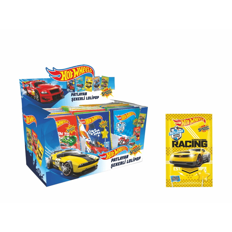 HotWheels Mártogatós nyalóka 12g