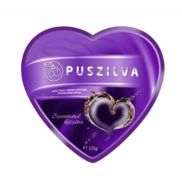 Puszilva szív desszert 125g