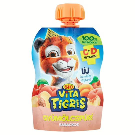 Sió vitatigris püré Barack 100% 90g