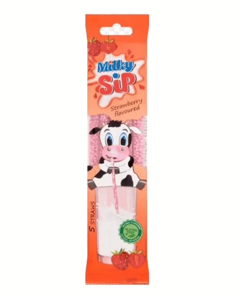Milky Sip szívószál epres 30g