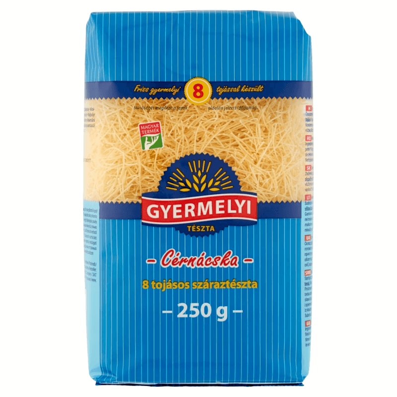 Gyermelyi cérnácska száraztészta 250g