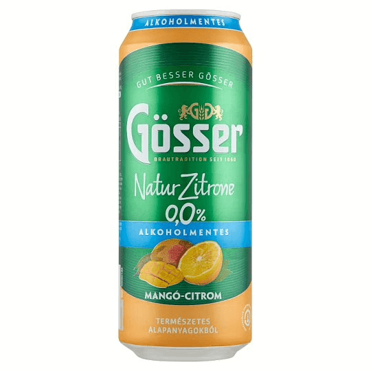 Gösser Mangó-Citrom 0% 0.5l doboz