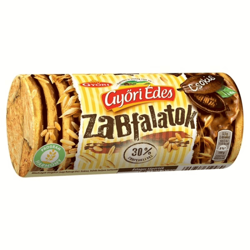 Győri Édes Zabfalatok Csokis 215g