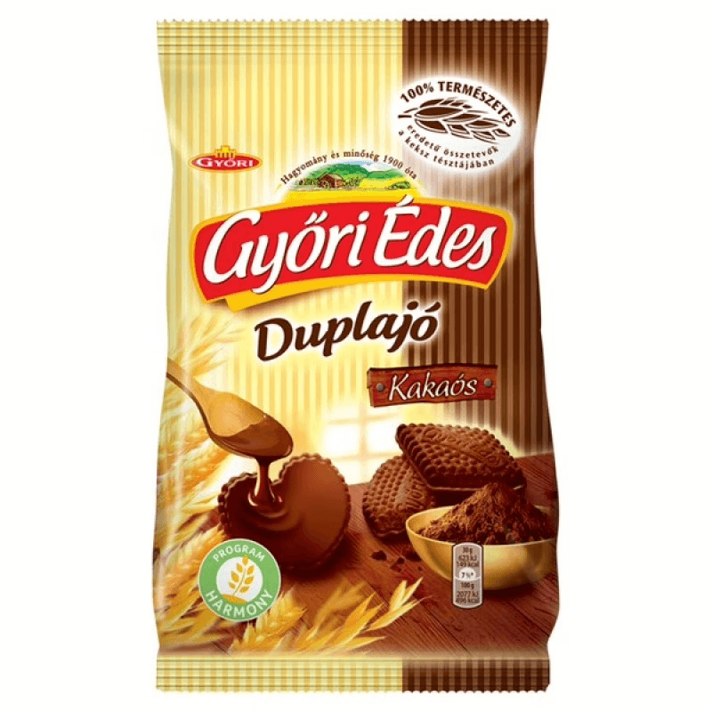 Győri Édes Duplajó Kakaós keksz 150g