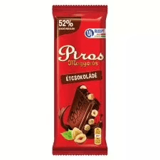 Piros Mogyorós Étcsokoládé 80g