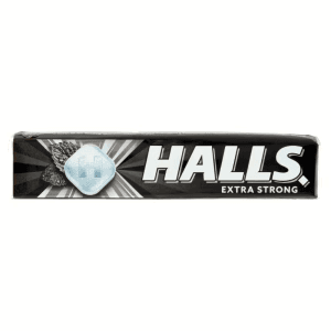 Halls Extra strong fekete 32g
