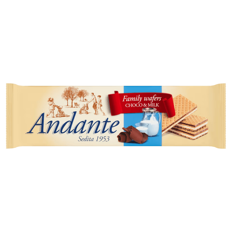 Andante ostya Csokoládés & Tejes 130g