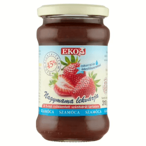 Eko light lekvár szamóca 45% 340g