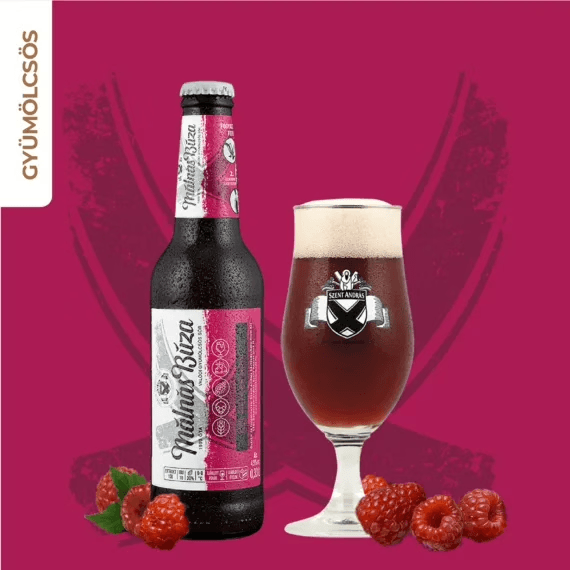 Szent András Málnás Búza 4.9% 0.33l