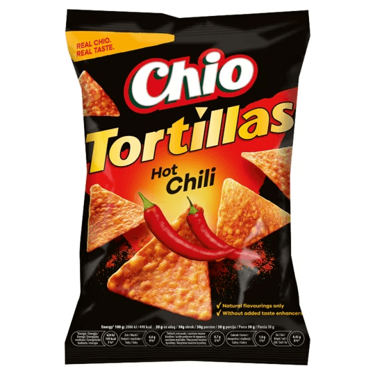 Chio Tortilla Chips Hot Chili 110g