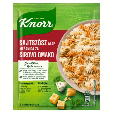 Knorr Sajtszósz fix alap 29g