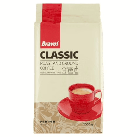 Bravos Classic őrölt kávé 1kg