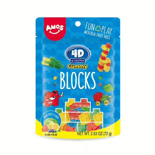 Amos 4D Gummy Blocks 72g