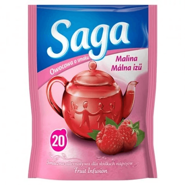 Saga Málna ízű gyümölcstea 34g