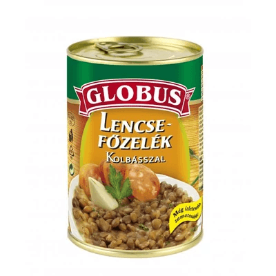 Globus lencsefőzelék kolbásszal 400g